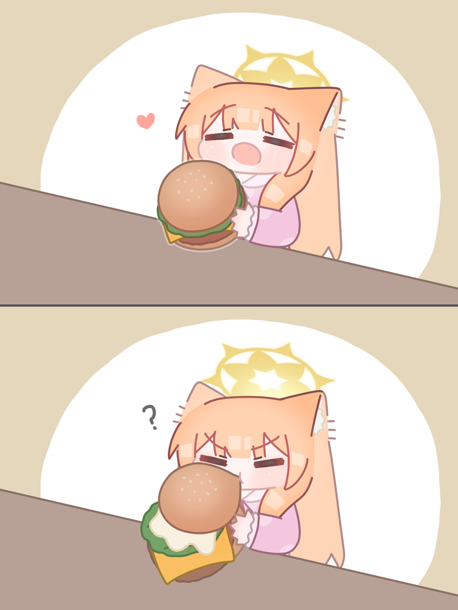 This is a pixiv picture whose title is hamburger.