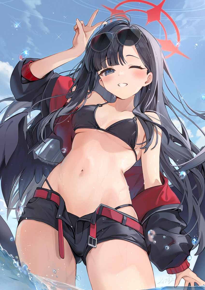 This is a pixiv picture whose title is 水着イチカ.