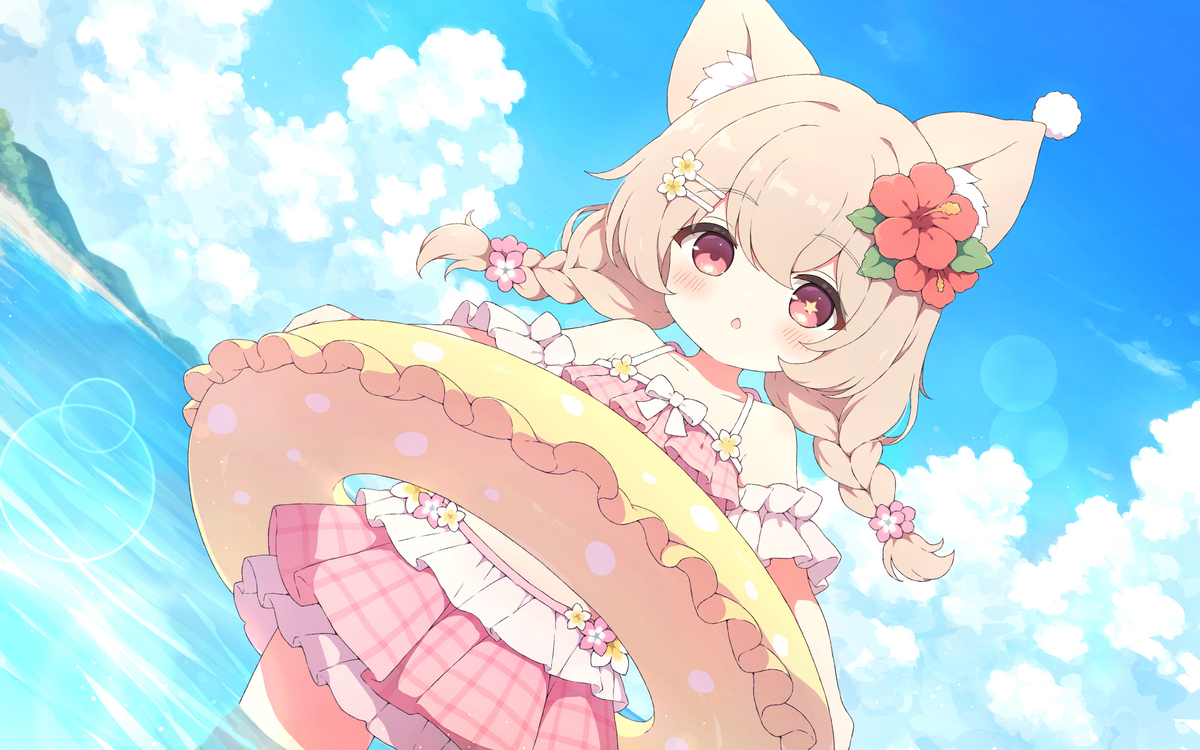This is a pixiv picture whose title is skeb.