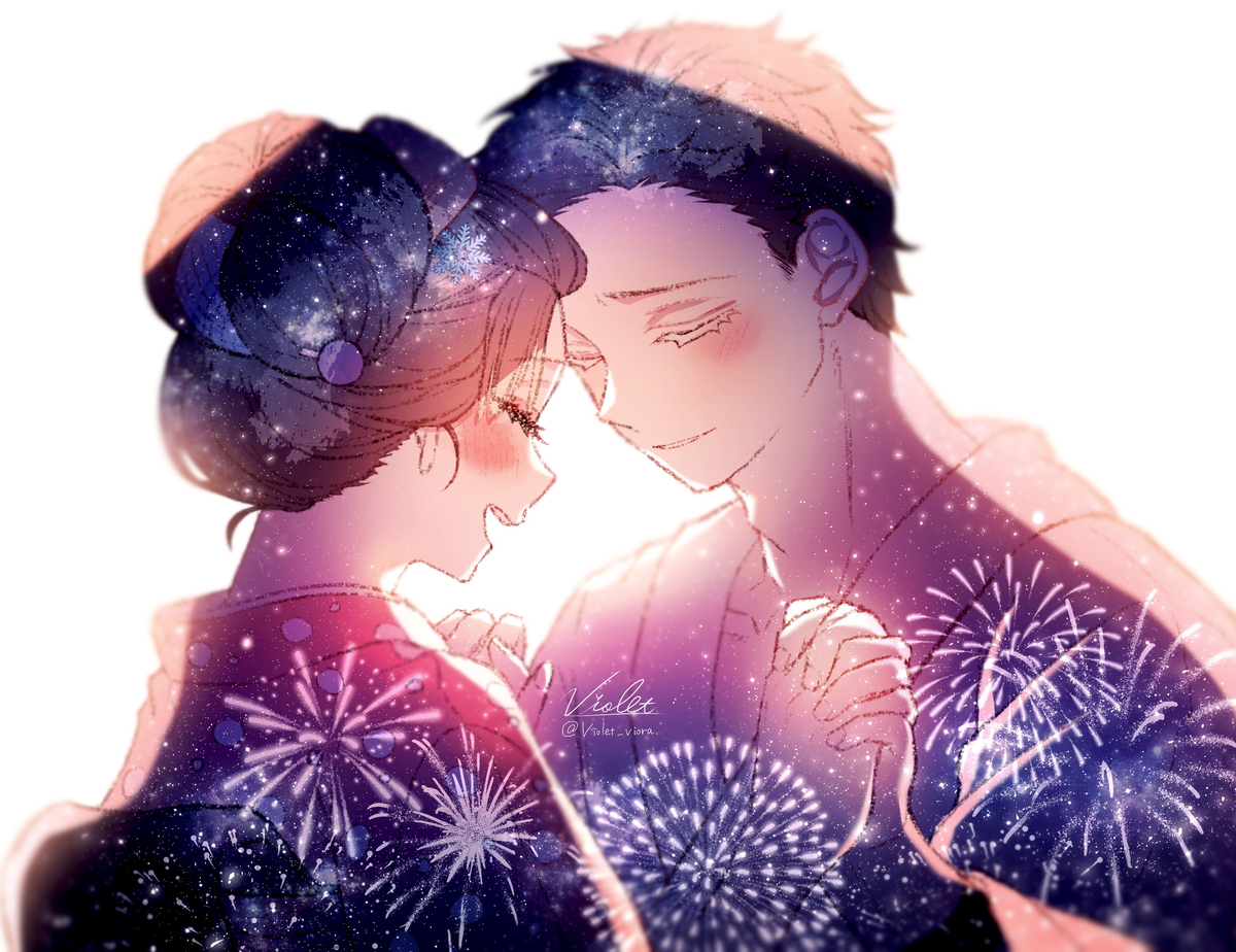 This is a pixiv picture whose title is 狛恋.