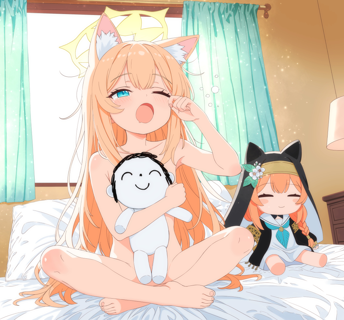 This is a pixiv picture whose title is ノーパン健康法.