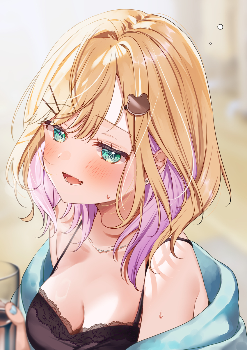 This is a pixiv picture whose title is 酔っちゃった、かも.