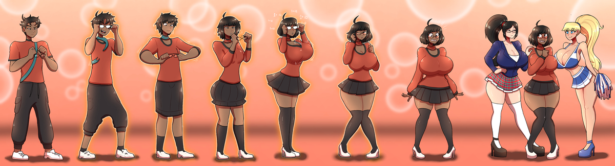 This is a pixiv picture whose title is Brainy Bombshell.