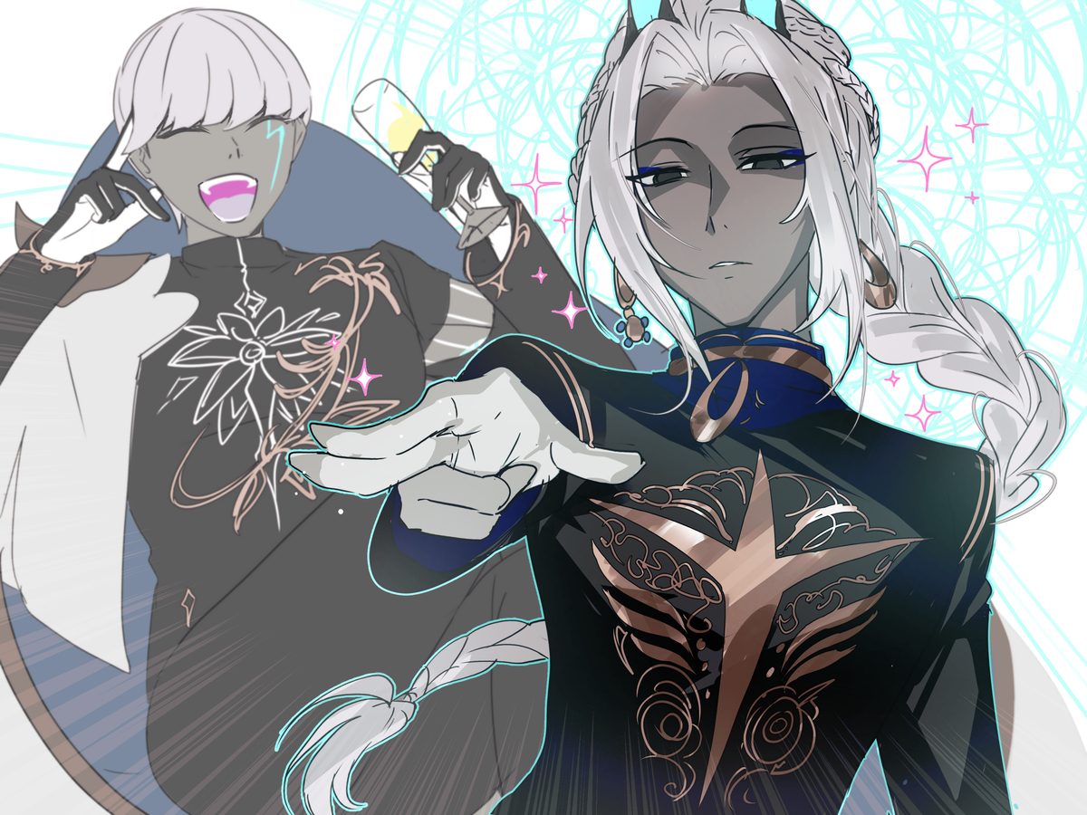 This is a pixiv picture whose title is そっくりさんコレクション.