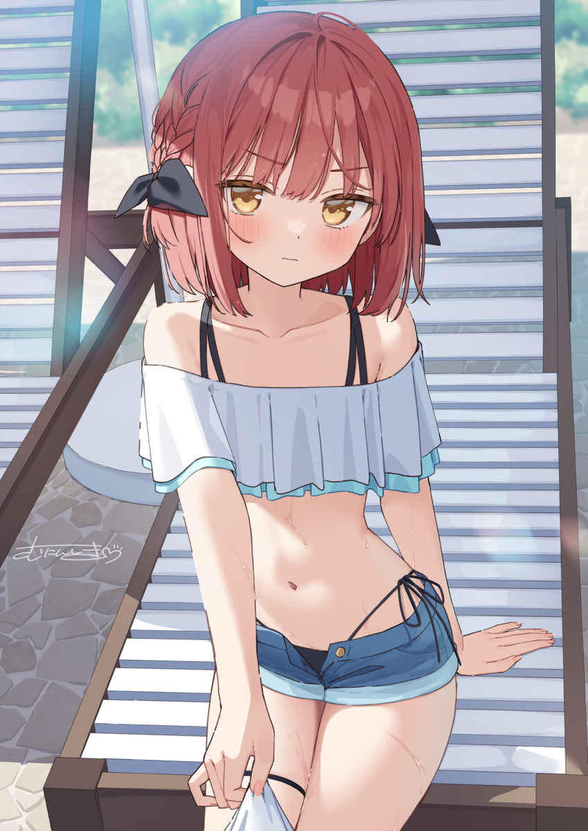 This is a pixiv picture whose title is 「む…よそ見、しないでください…」.