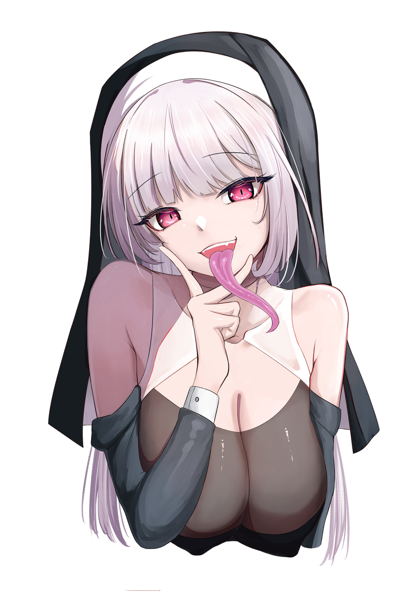 This is a pixiv picture whose title is 「シスター·ビロダル Sister·Virodar」邪教修女.