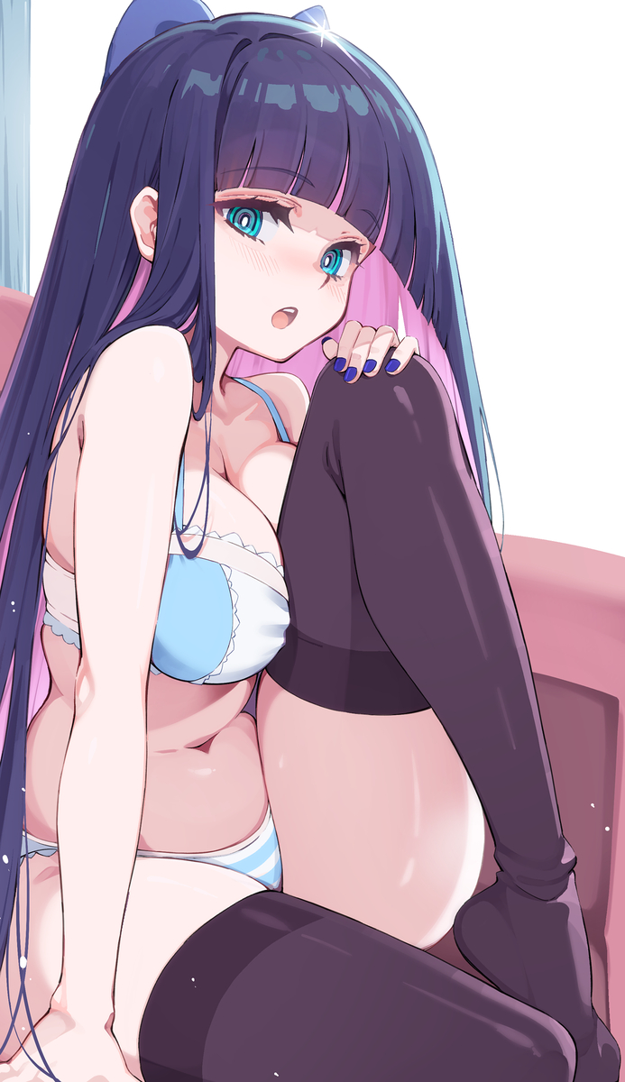 This is a pixiv picture whose title is 下着のストッキング💖.