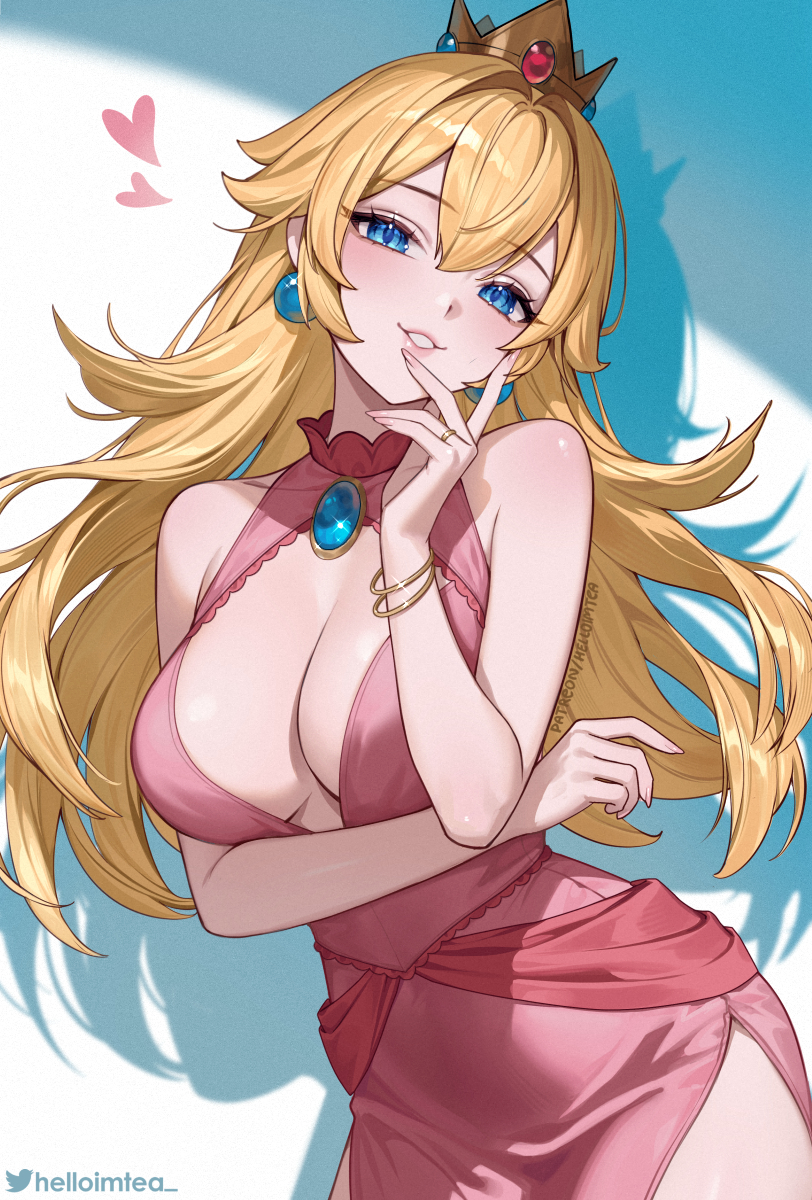 This is a pixiv picture whose title is Princess Peach \ ピーチ姫.