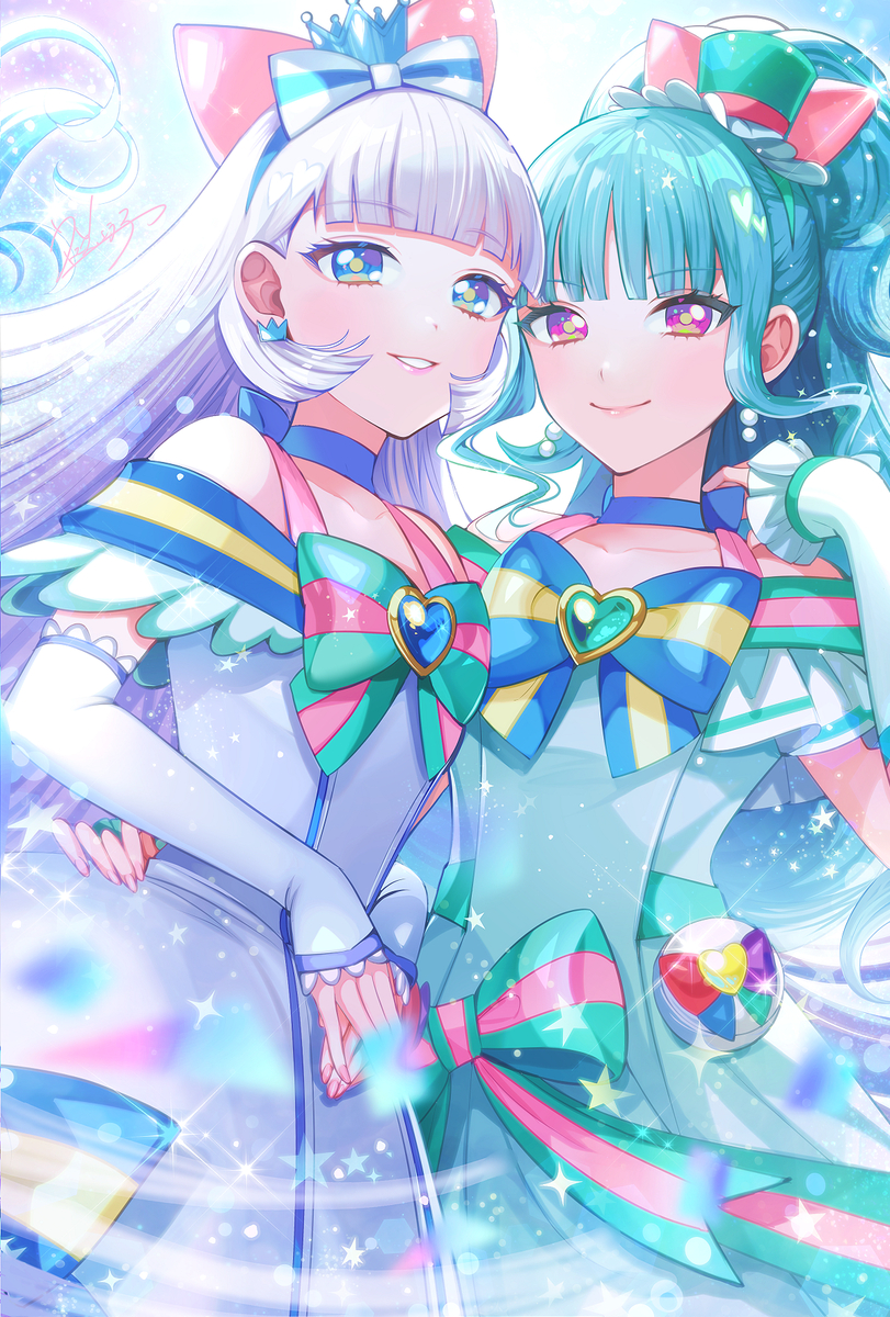 This is a pixiv picture whose title is ニャミー&リリアン.