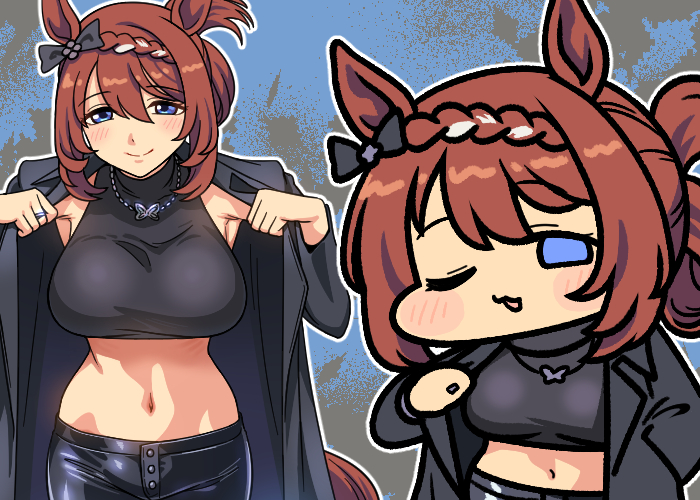 This is a pixiv picture whose title is スーパークリーク.
