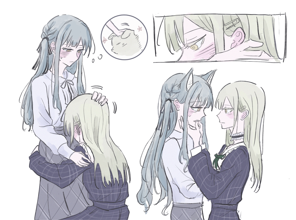 This is a pixiv picture whose title is 睦祥.