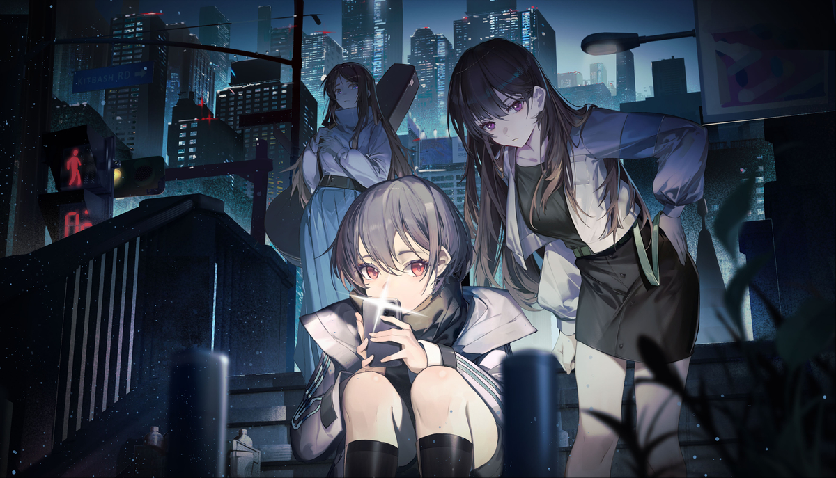 This is a pixiv picture whose title is 👩‍👧‍👧.