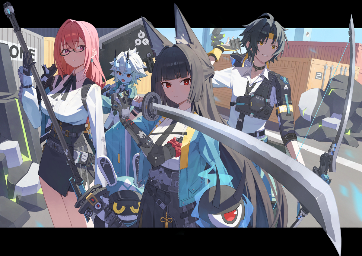 This is a pixiv picture whose title is 対ホロウ6課.