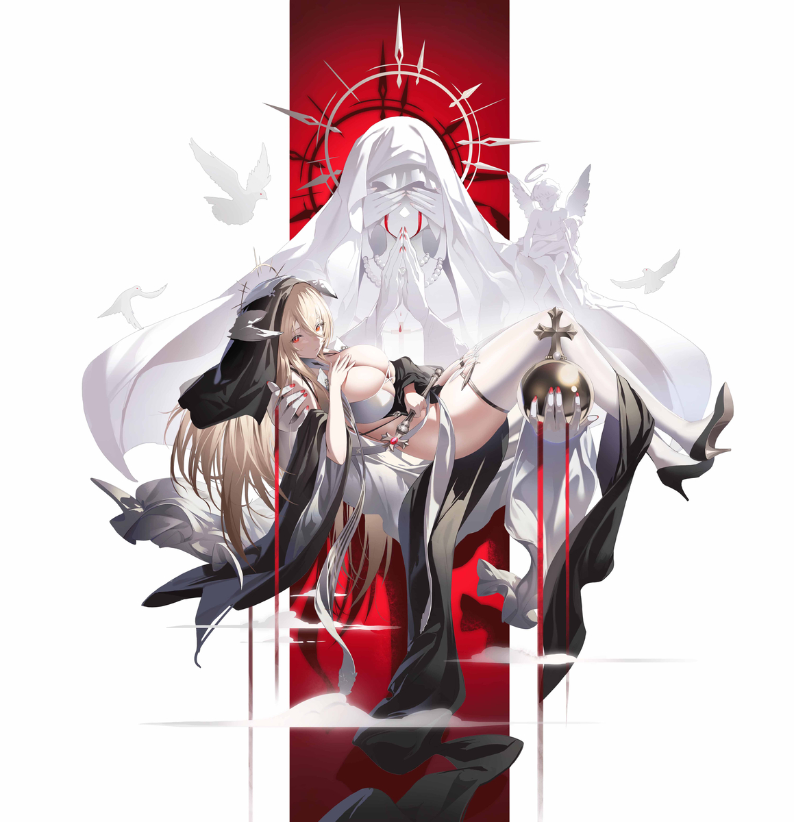 This is a pixiv picture whose title is 怨仇.
