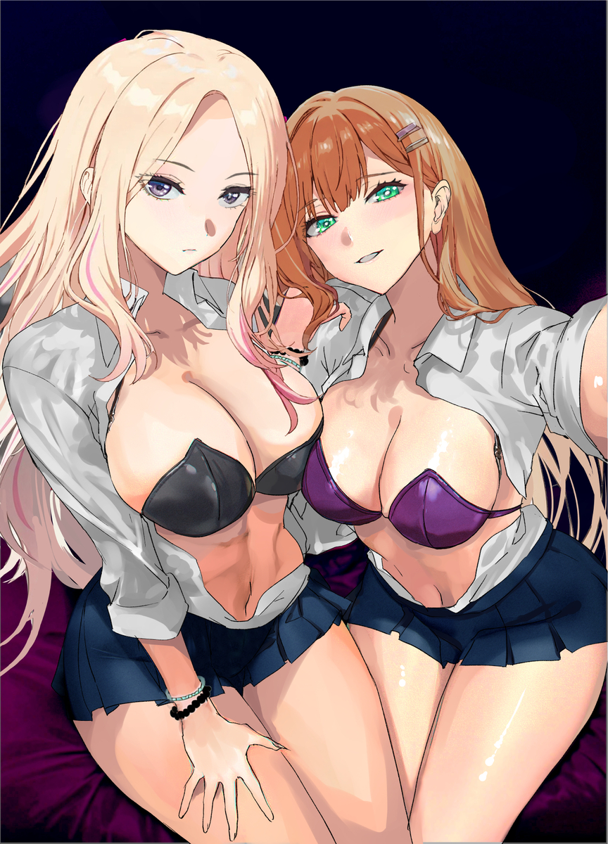 This is a pixiv picture whose title is C106新刊　星南と清夏本表紙.