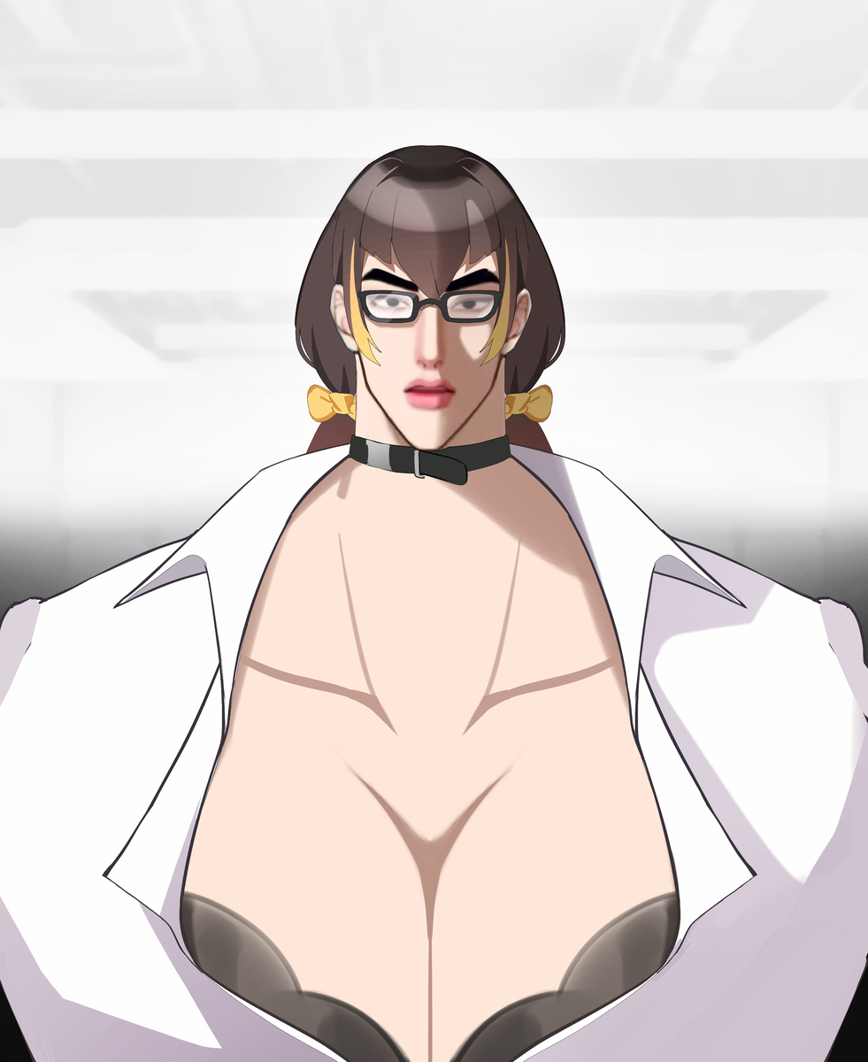 This is a pixiv picture whose title is 不是我喜欢的类型，直接拒绝（并不）.