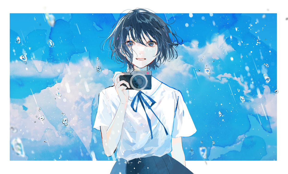 This is a pixiv picture whose title is 35ｍｍの逃避行.