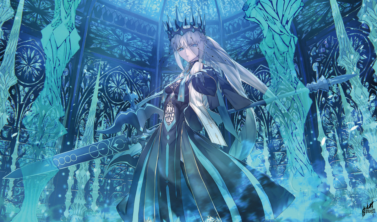 This is a pixiv picture whose title is 妖精國の女王.