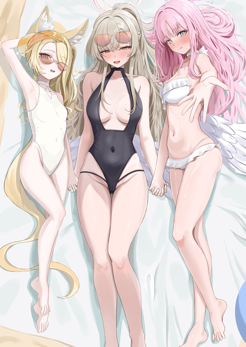 This is a pixiv picture whose title is 水着ティーパーティー！.