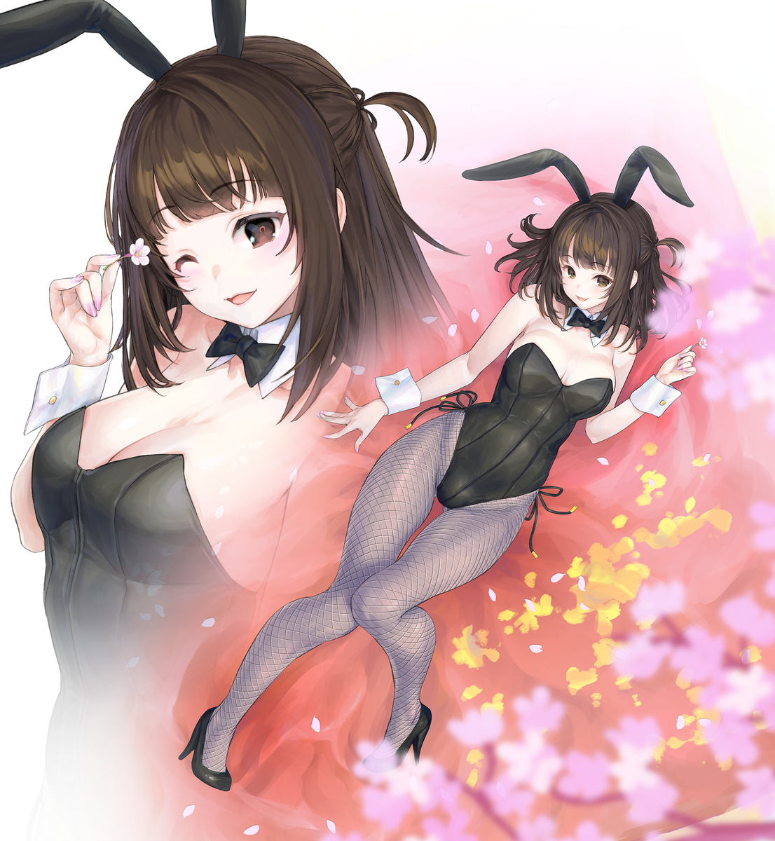 This is a pixiv picture whose title is あきしのゆずき(JKバニーガールVtuber)さん.