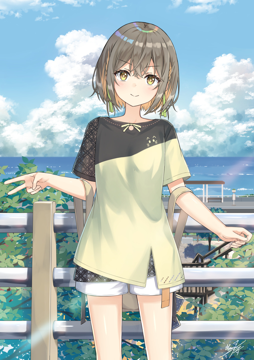 This is a pixiv picture whose title is 海.