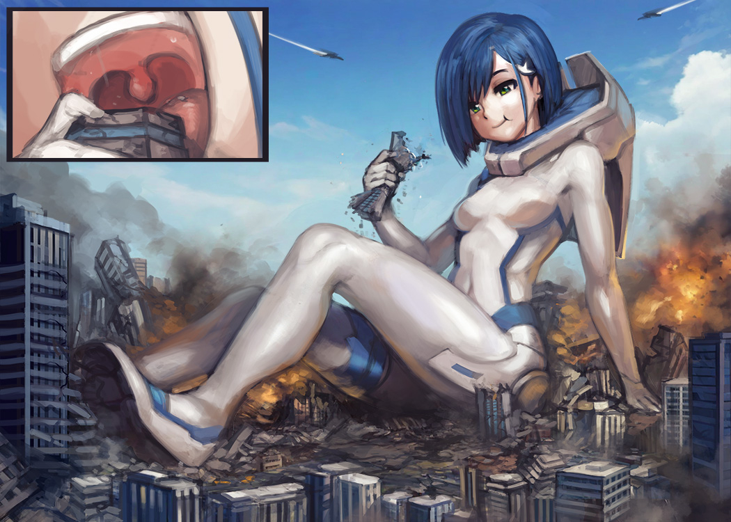 This is a pixiv picture whose title is 巨大イチゴ.