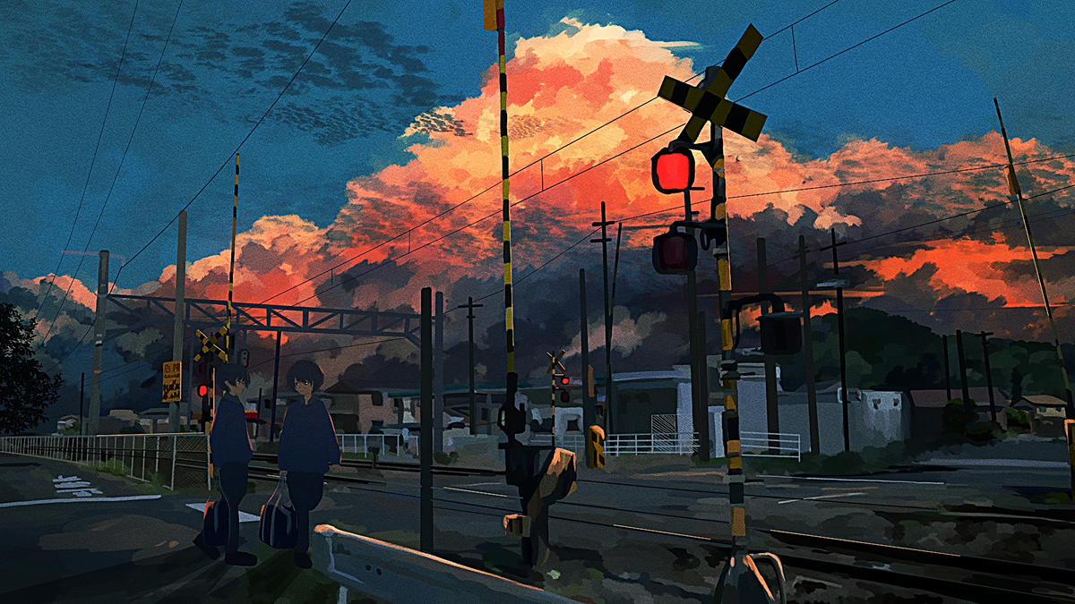 This is a pixiv picture whose title is 明日.