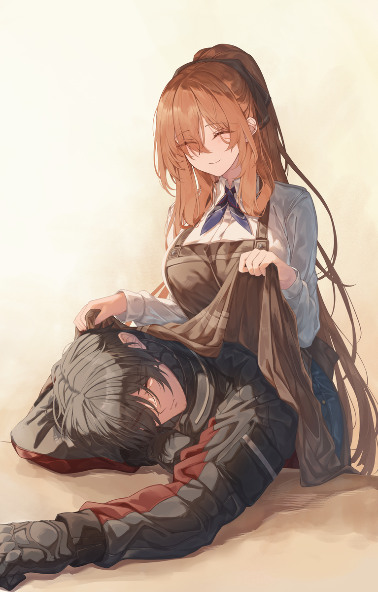 This is a pixiv picture whose title is Springfield&SKK.