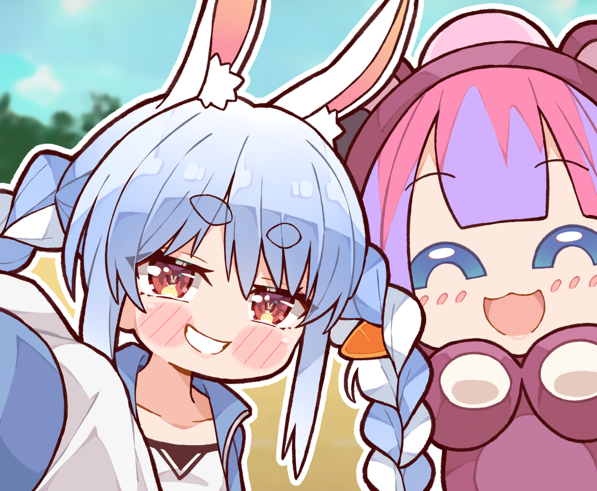 This is a pixiv picture whose title is 🐰💅✨.