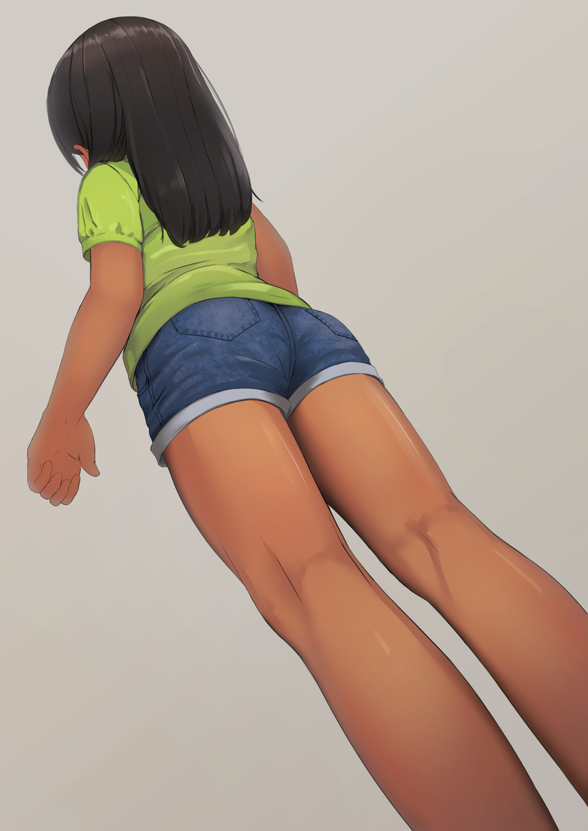 This is a pixiv picture whose title is 後ろ姿.