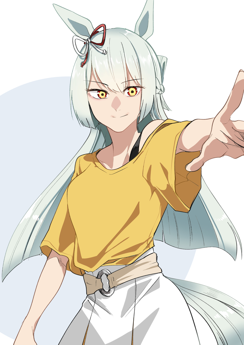 This is a pixiv picture whose title is 夏服マーチ.