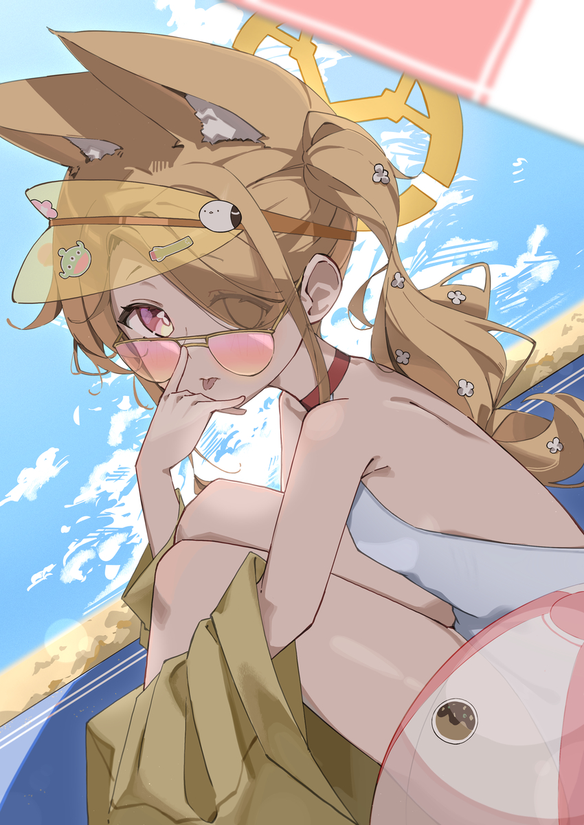 This is a pixiv picture whose title is 百合園セイア「水着」.