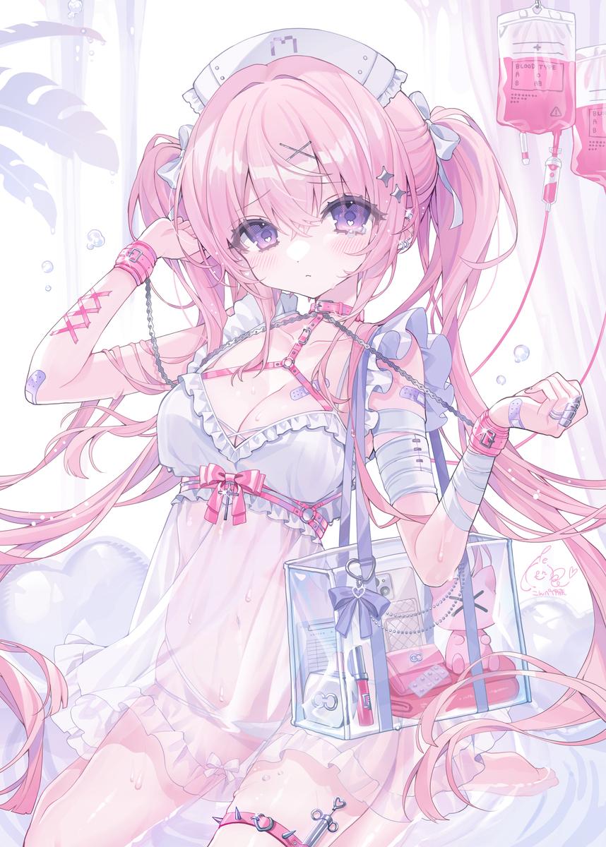 This is a pixiv picture whose title is シースルーナースちゃん.