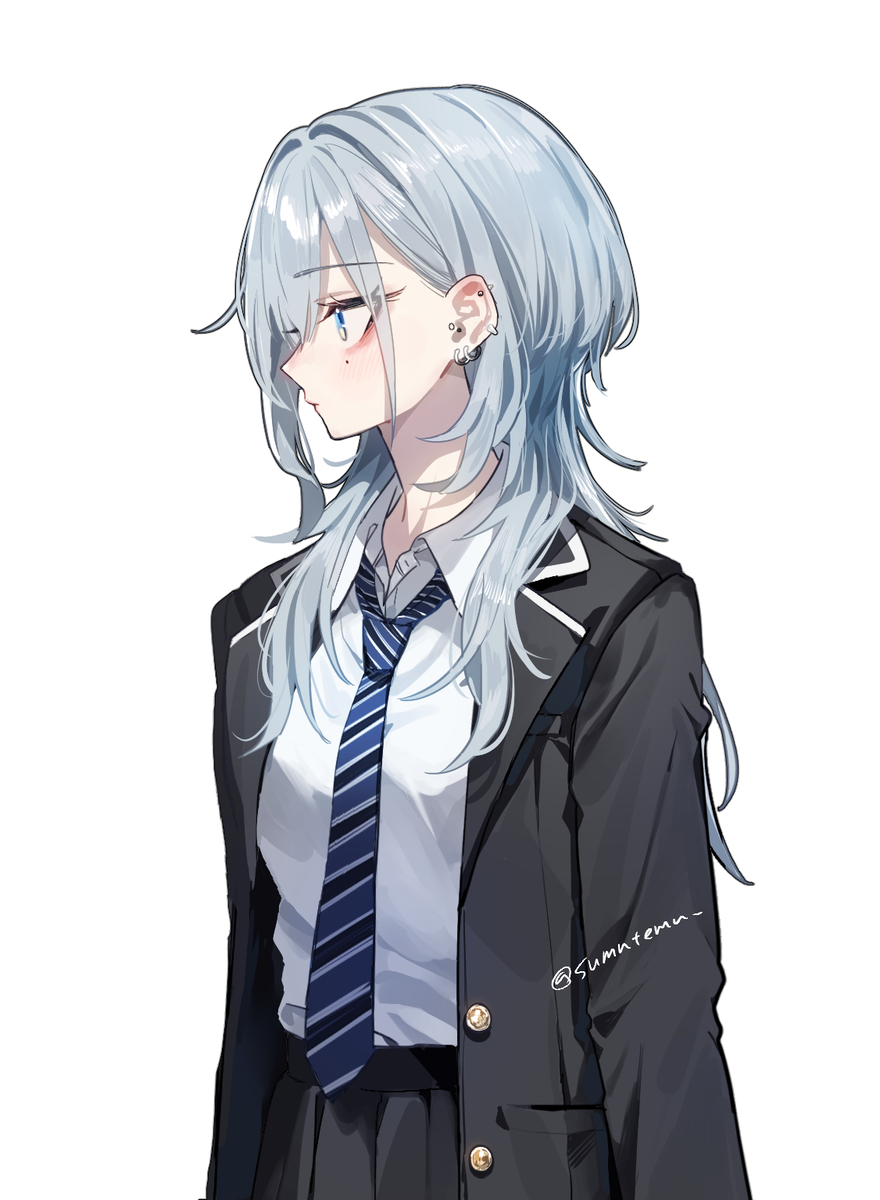 This is a pixiv picture whose title is 灰宮先輩.