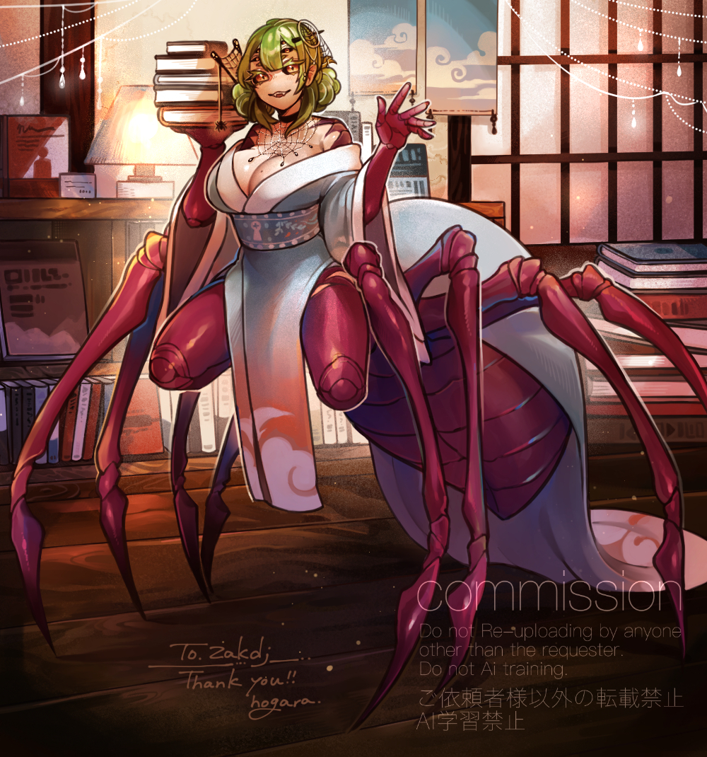This is a pixiv picture whose title is 【Skeb】ご依頼者様OCさん🕷📗.