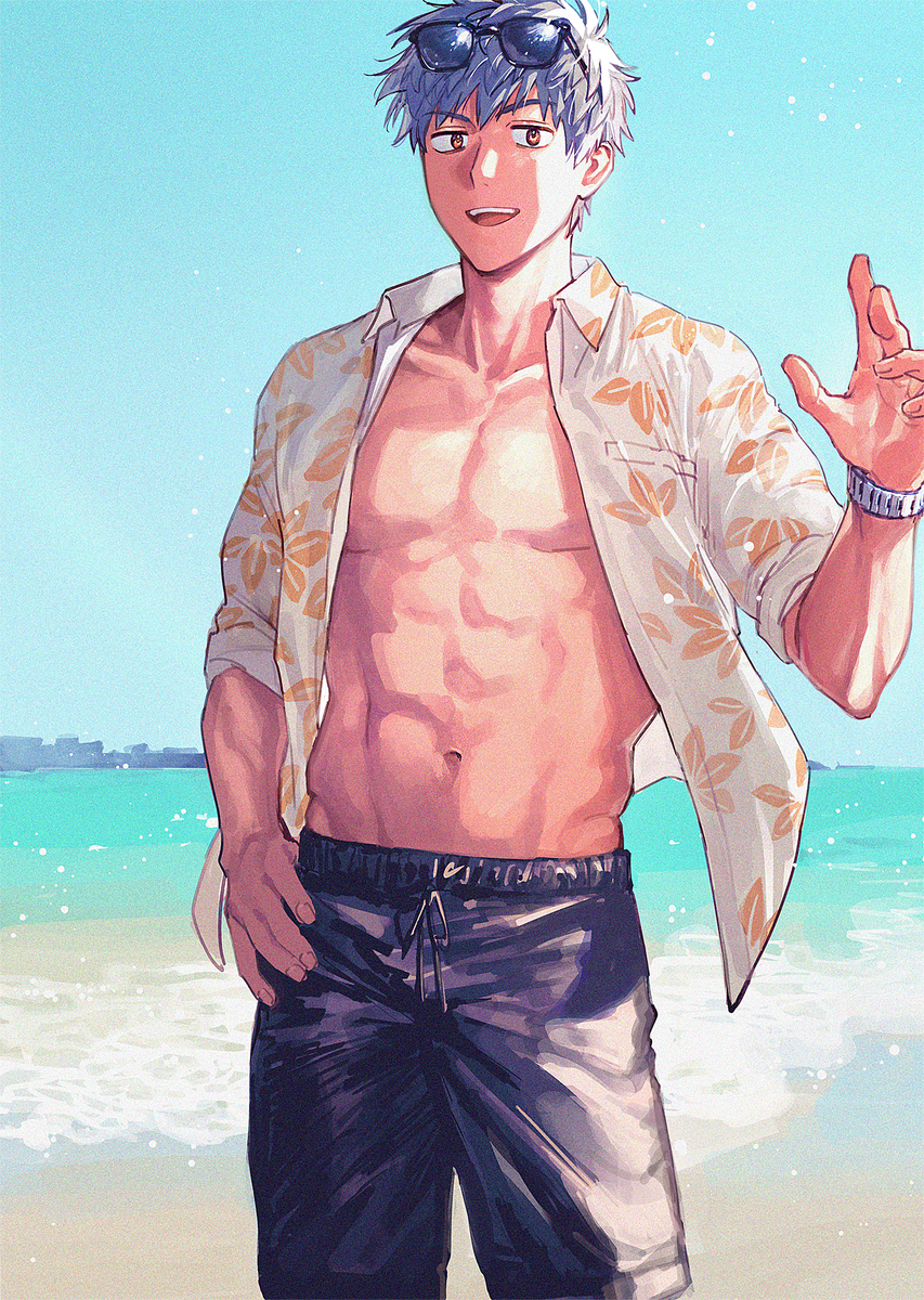 This is a pixiv picture whose title is 夏の霊基だー！.