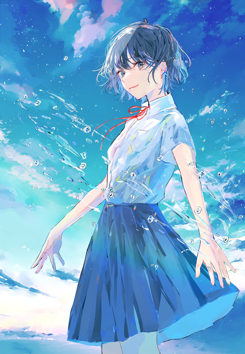 This is a pixiv picture whose title is 君が僕にくれた余命363日.