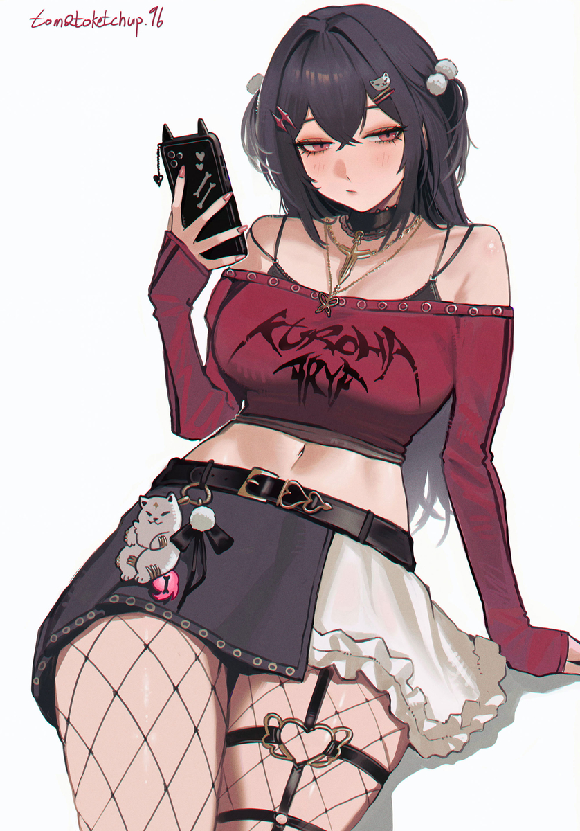 This is a pixiv picture whose title is arya kuroha request work.