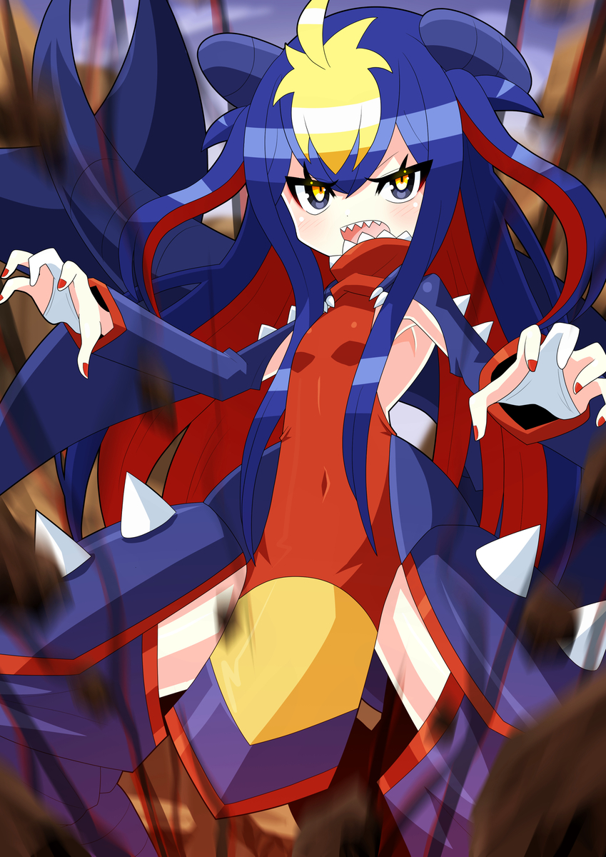 This is a pixiv picture whose title is ポケ疑ガブ.