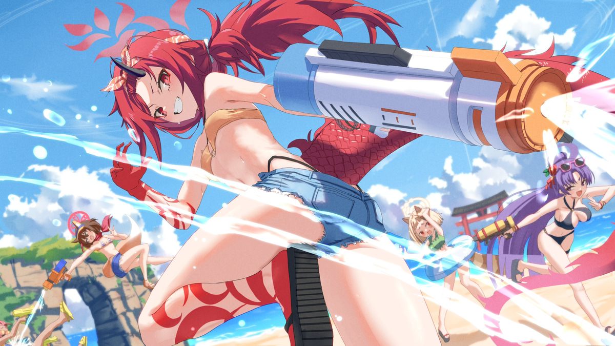 This is a pixiv picture whose title is 水着レンゲ.