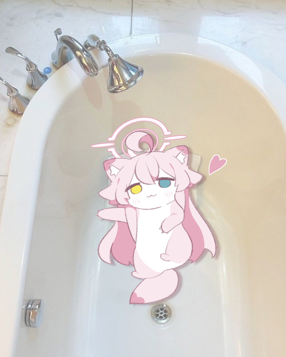 This is a pixiv picture whose title is 穏やかな入浴時間🫧🩷ホシノイタチ !!.