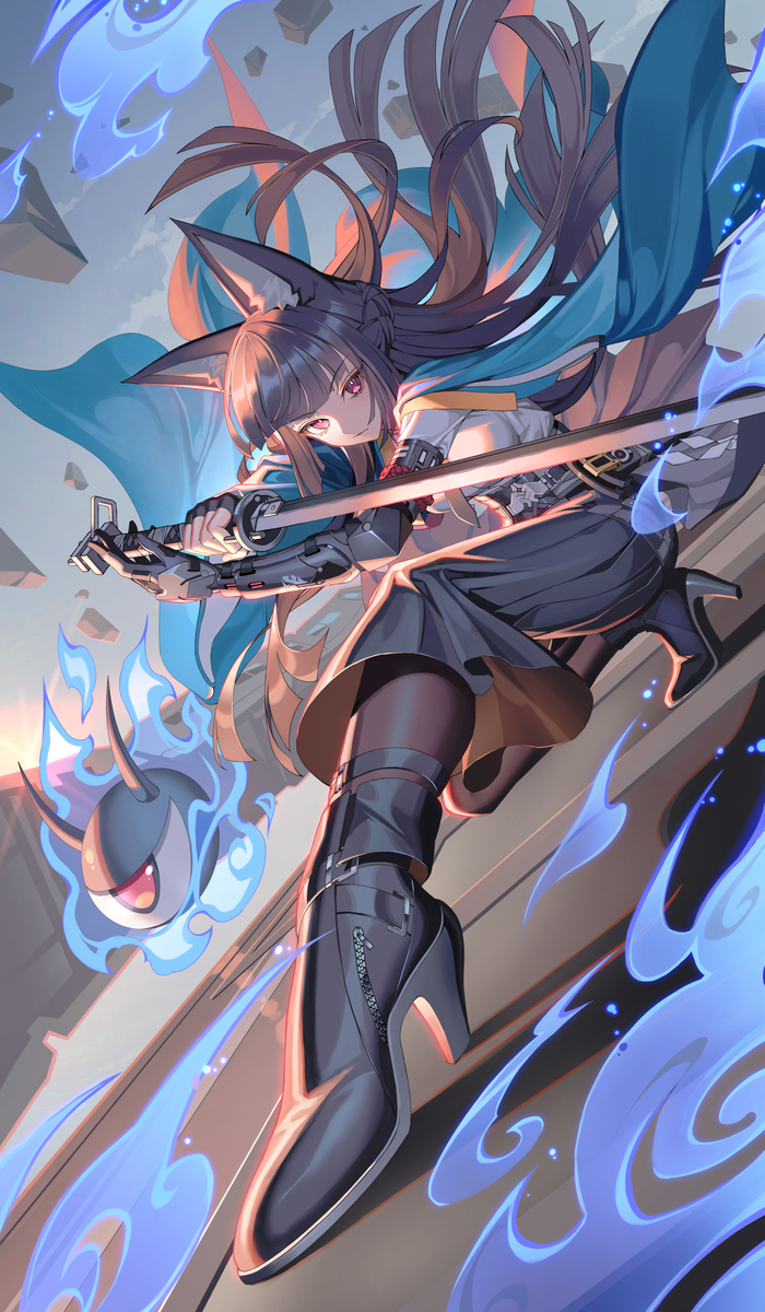 This is a pixiv picture whose title is 雅.