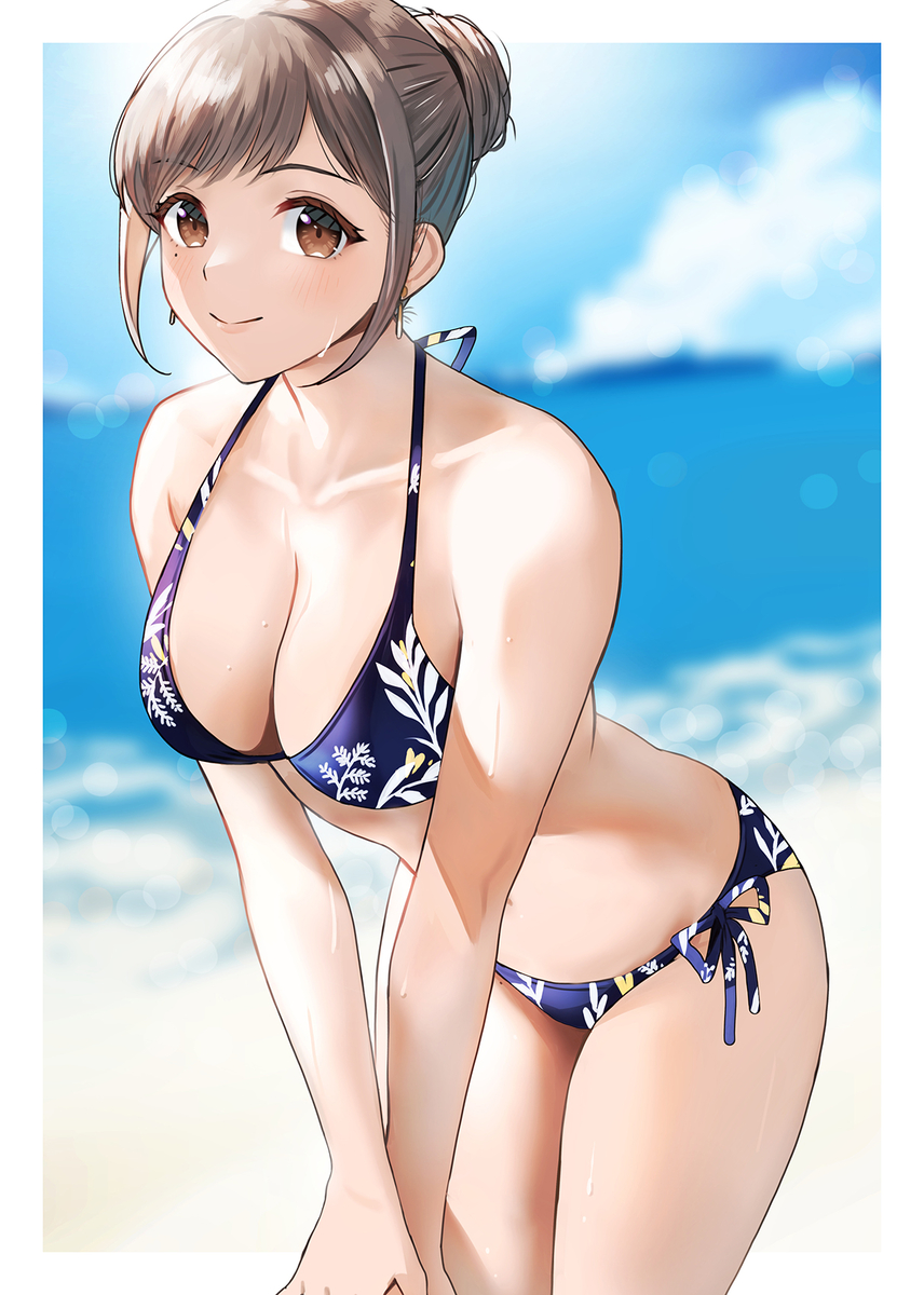 This is a pixiv picture whose title is 水着な赤織さん.