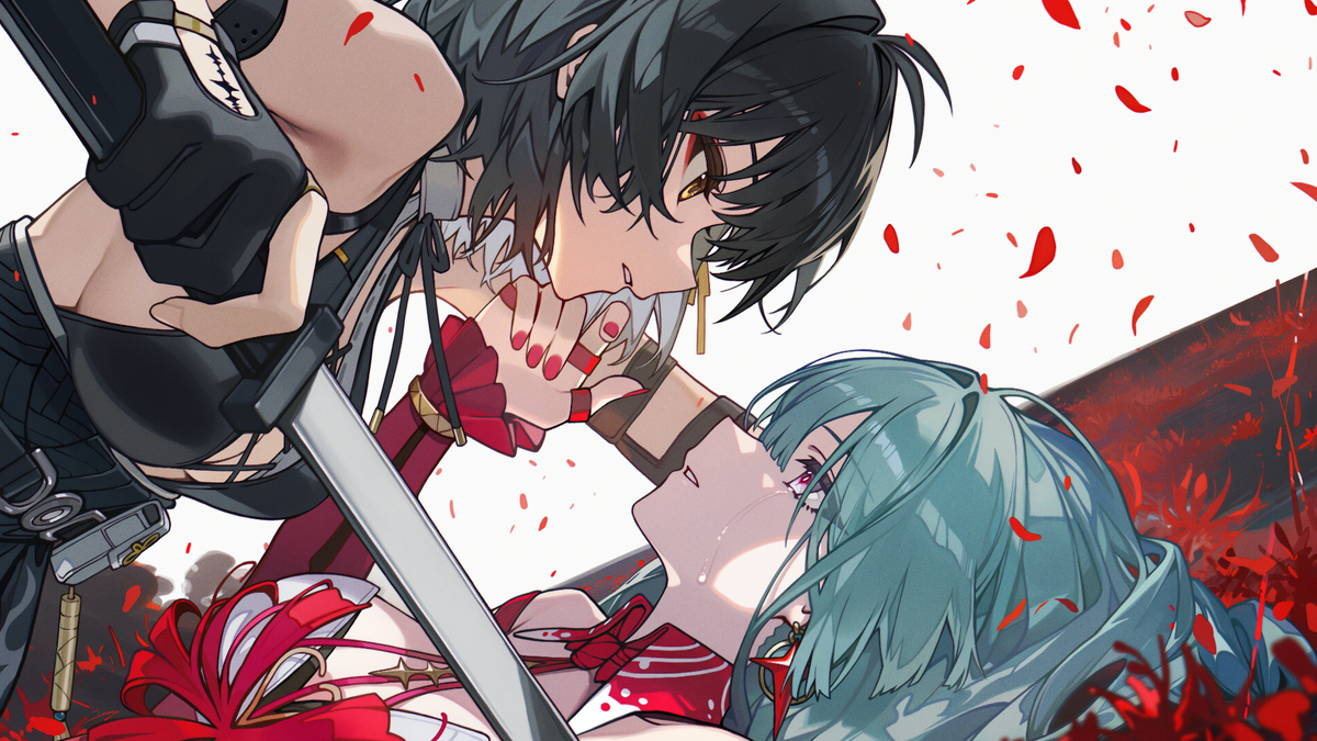 This is a pixiv picture whose title is 弗洛洛×女漂.