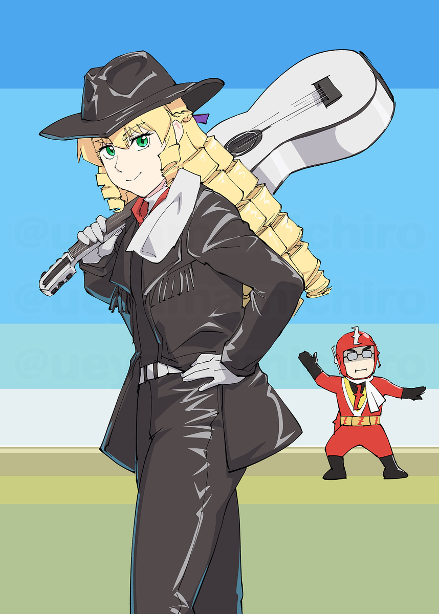 This is a pixiv picture whose title is 復讐の風が吹くおじさん.
