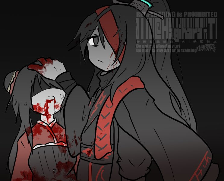This is a pixiv picture whose title is 新人格ホンル.