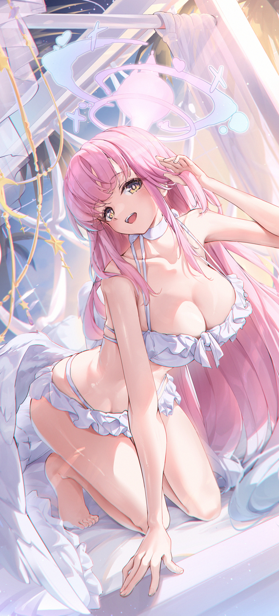 This is a pixiv picture whose title is 聖園ミカ🌅.