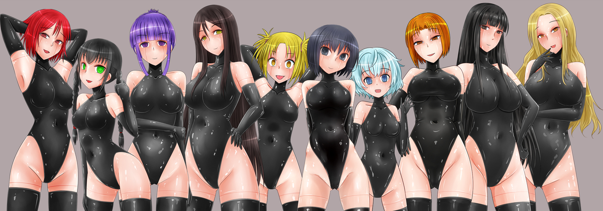 This is a pixiv picture whose title is メカレディAナンバーズ.