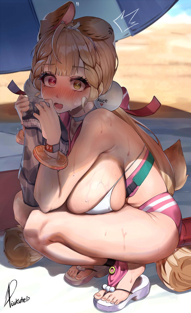 This is a pixiv picture whose title is タイム香る海辺.