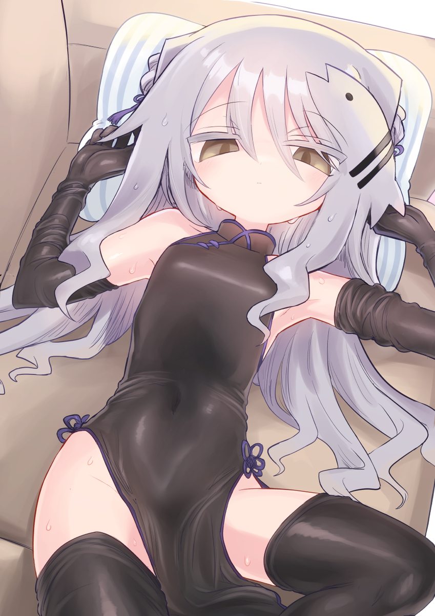 This is a pixiv picture whose title is 無地チャイナすき.